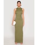 Tie Front Keyhole Maxi Dress