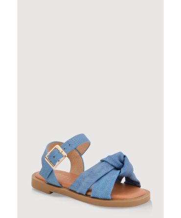 Toddler Girls Twist Knot Band Buckle Strap Sandals