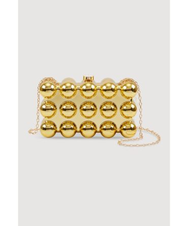 Bubble Metallic Clutch