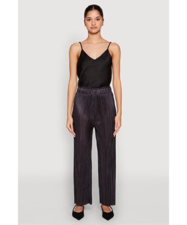Plisse High Waist Pants