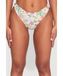 Tropical Print Ruched Cover Up Skirt
