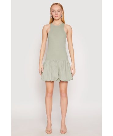 Almost Famous Racerback Tank Bubble Hem Dress