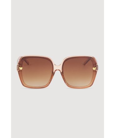 Butterfly Studded Square Sunglasses