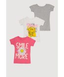 Girls Smocked Top and Striped Pants with Scrunchie