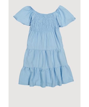 Girls Smocked Tiered Dress