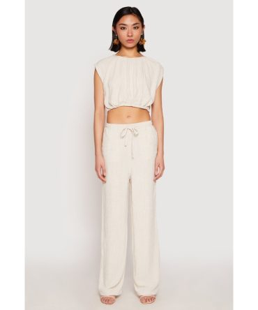 Linen Wide Leg Pants