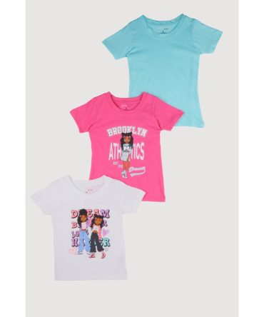Little Girls Brooklyn Athletics Graphic Tees 3 Pack