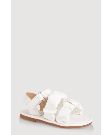 Toddler Girls Ruched Band Ankle Strap Sandals