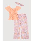 Toddler Girls Smocked Peplum Top and Cargo Joggers