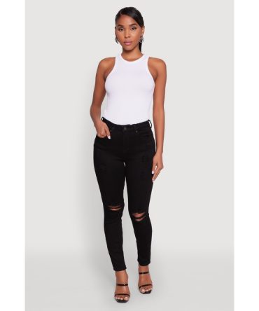 WAX Distressed Skinny Jeans
