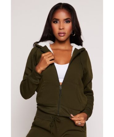 Zip Up Fleece Hoodie
